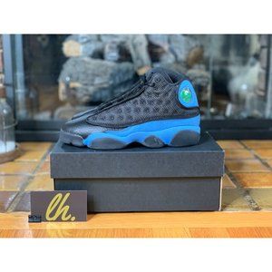 Size 4.5y/6w Air Jordan 13 “Black University Blue” Athletic Basketball Sneakers